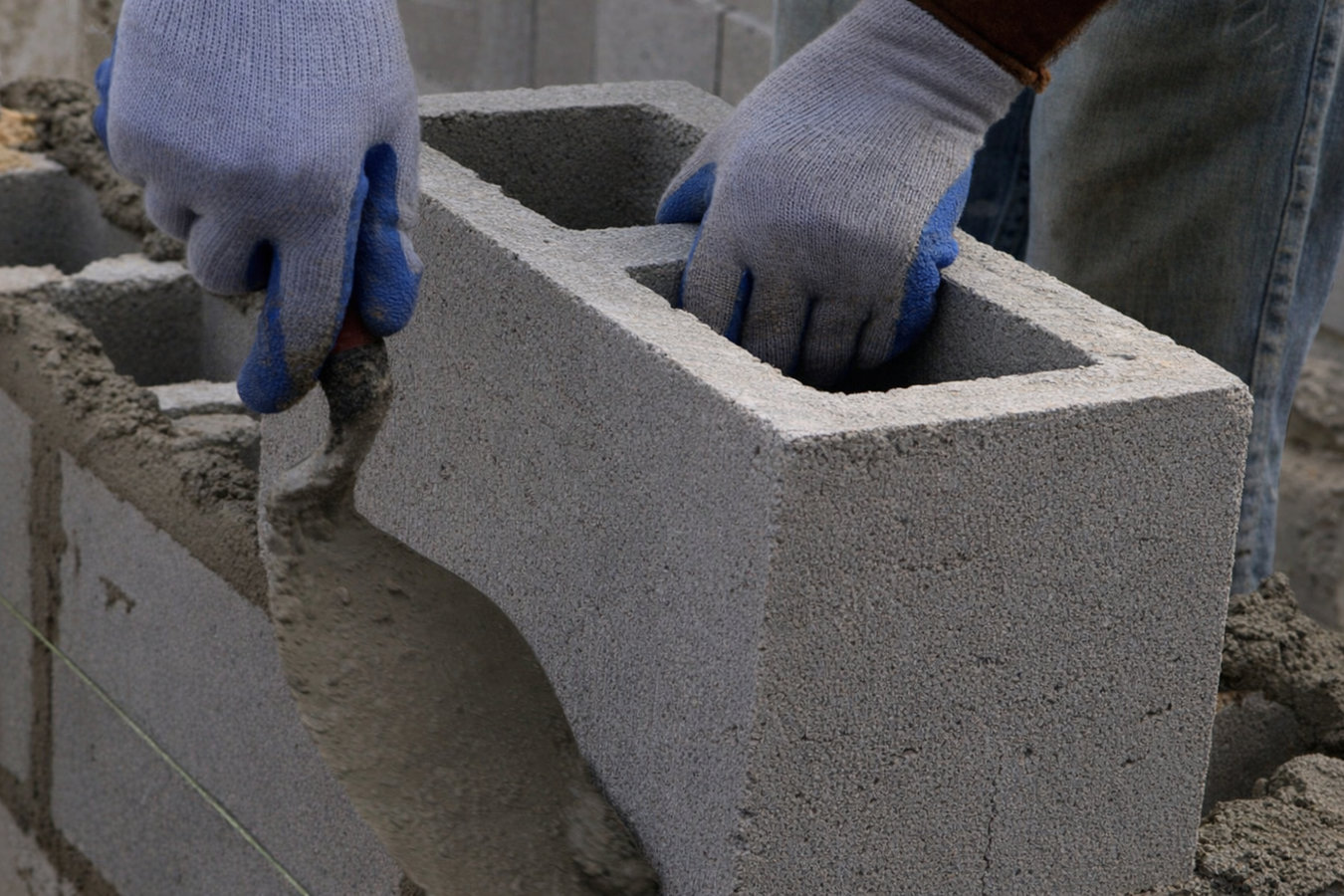 Foundation block wall installation